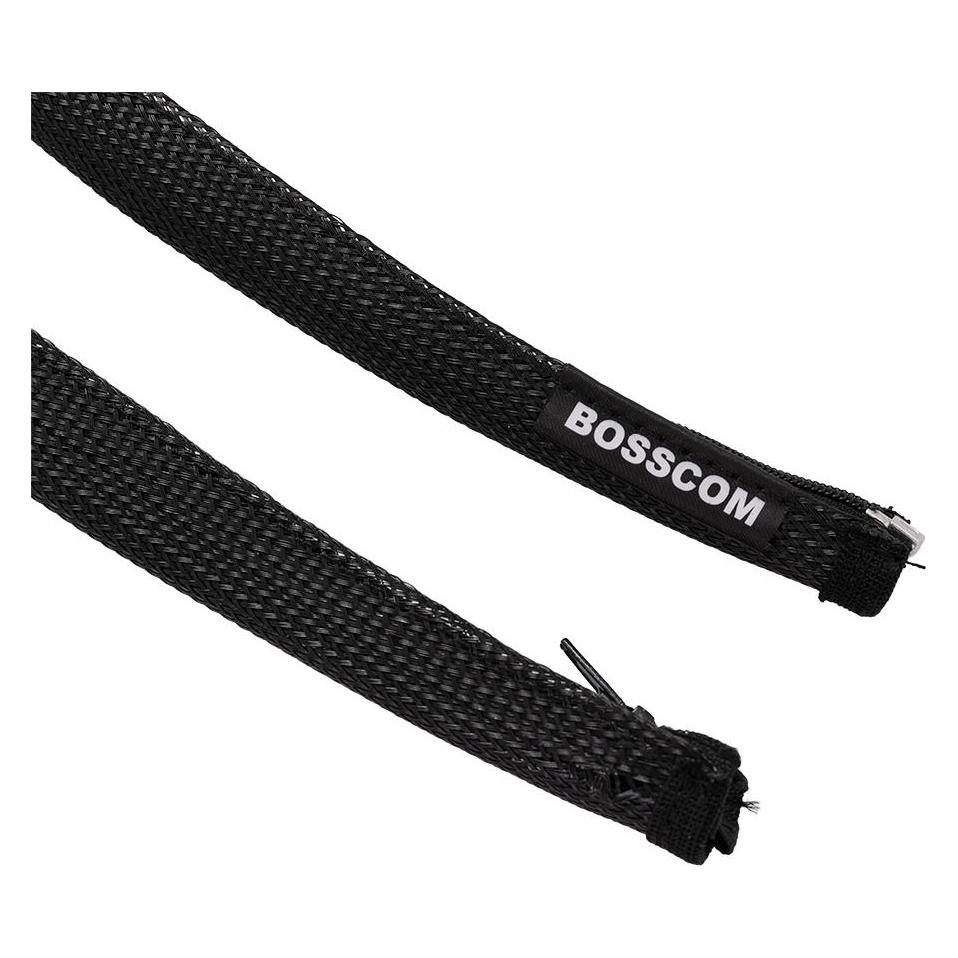 Bosscom Cable Sock With Zip - 20mm - 2m - Black (Kabelschlauch, 200 cm) (03979921)