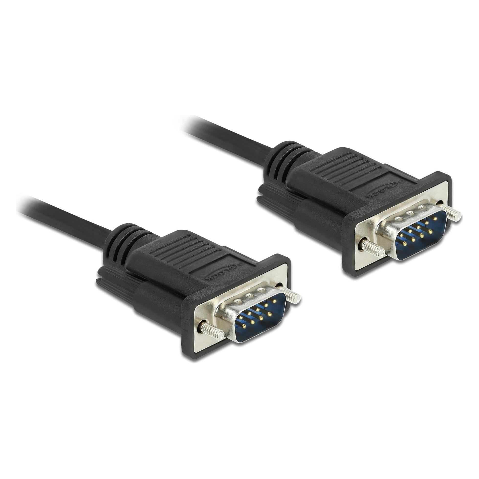 Delock Anschlusskabel RS-232 DB9, m-m 3 m (3 m, Industriekabel) (86575)