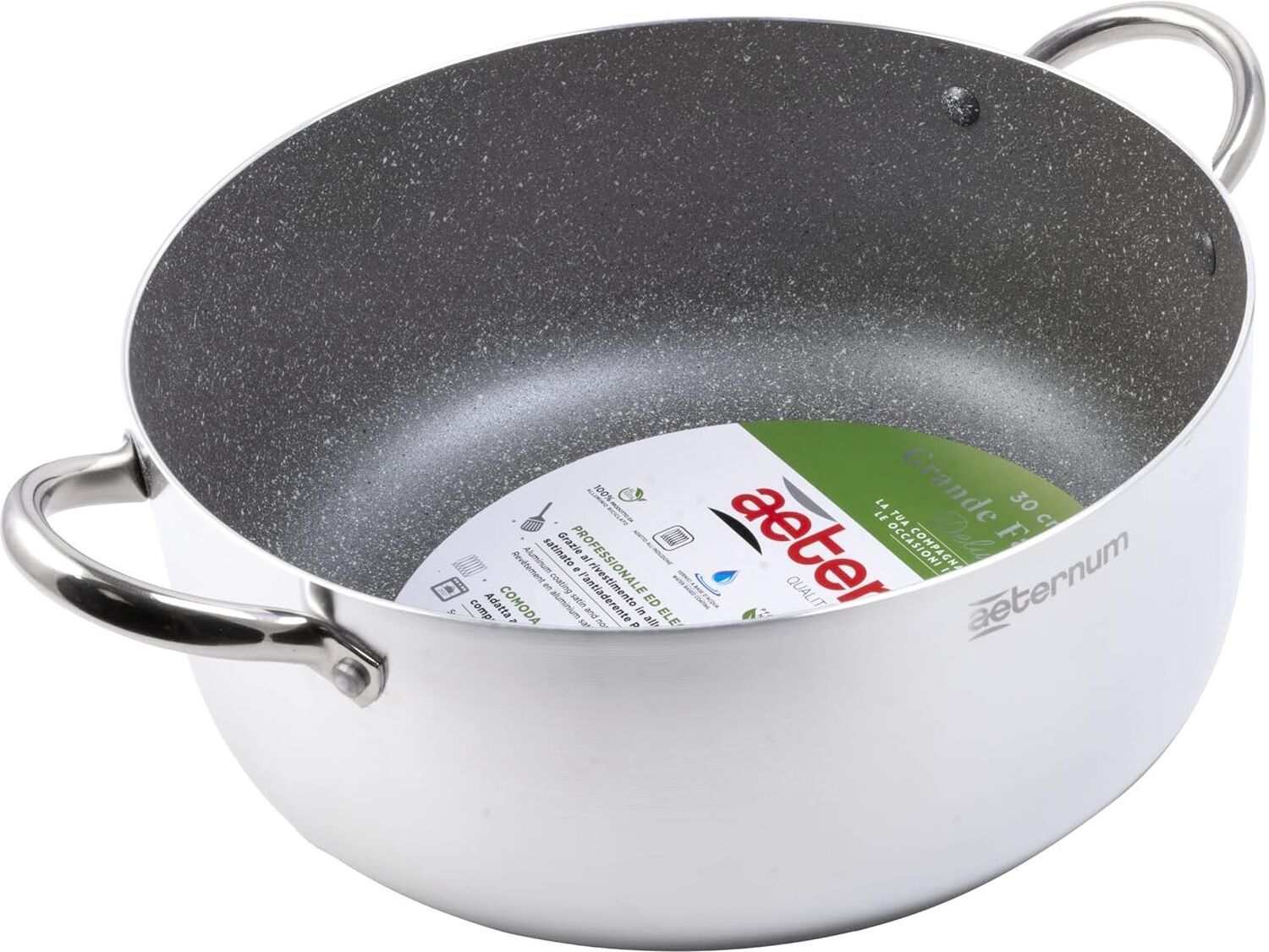 Casseruola Aeternum Y0F8C20300 GRANDE FAMIGLIA DELUXR Silver