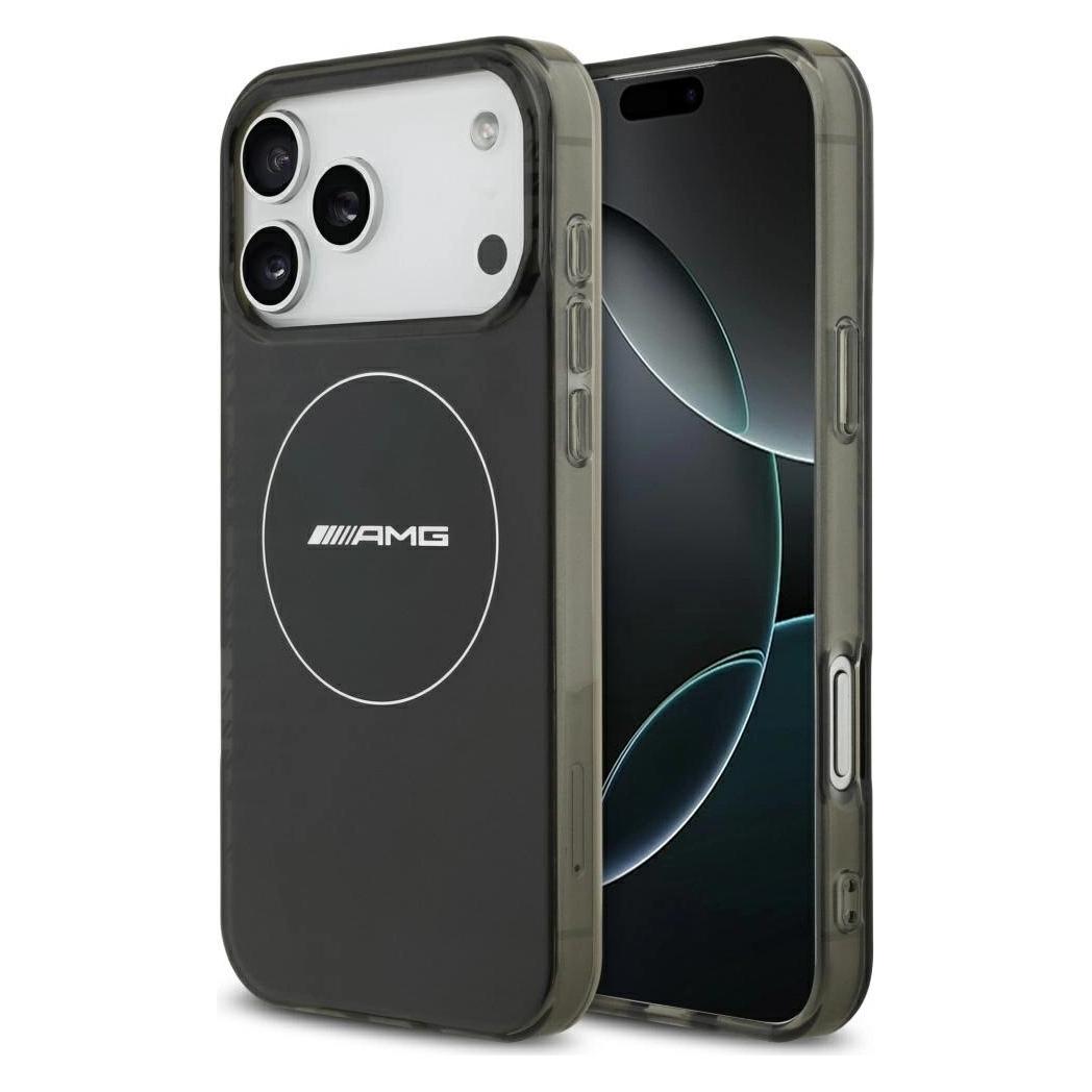 Mercedes Case AMG Double Layer Transparent Smocked MagSafe for iPhone 17 Pro Max black (Apple iPhone 17 Pro Max) (MERCEDES)