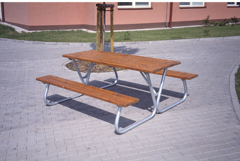 B2B Partner Außentisch mit Sitzbänken, 1800 mm