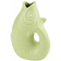 Gift Company Vase Monsieur Carafon XS, Dekovase in Fisch-Form, Steingut, Seafoam, 13 cm, 1087402043