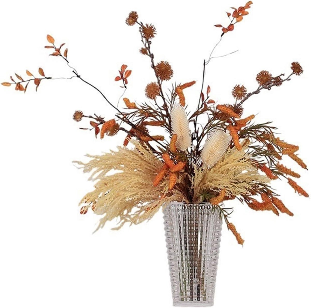 Multicolor Kunstbloemen met Vaas Decoratieset - 65 cm Hoog