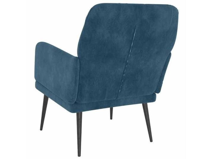 Chaise simple - Bleu - Fauteuil SALON - Bleu 62x79x79 cm Velours F8688