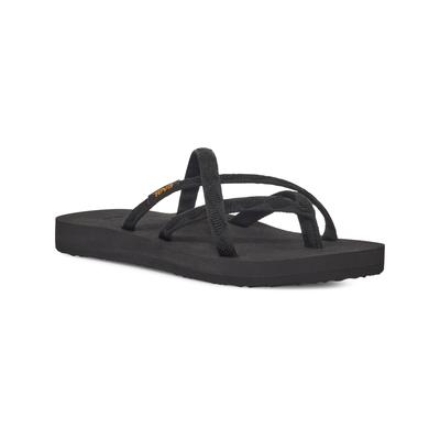 Zehentrenner TEVA "Olowahu W´s", Damen, Gr. 37, schwarz (mix, on, schwarz), Textil, Schuhe Zehentrenner