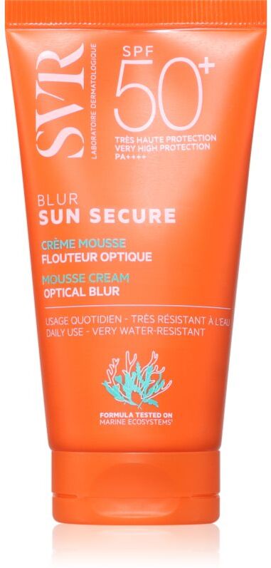 SVR Sun Secure Blur Crème mousse de flou optique pour un teint uniforme SPF 50+ 50 ml