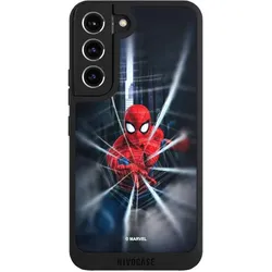Nivocase Handyhülle für Samsung Galaxy S22 Hülle NIVOpure Case Schwarz Kinofilm Marvel Spider-Man (Samsung Galaxy S22), Smartphone Hülle, Schwarz