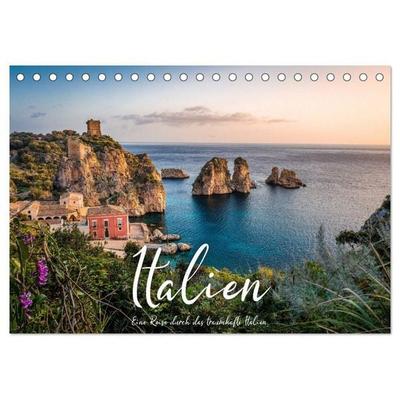 Italien - Eine Reise durch das traumhafte Italien. (Tischkalender 2027 DIN A5 quer), CALVENDO Monatskalender