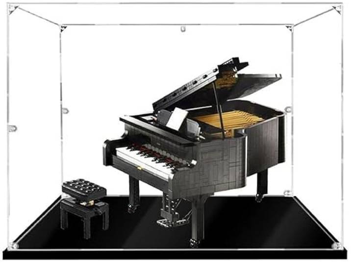 Caikbms Acryl Vitrine Kompatibel Mit Lego 21323 Piano Ideas, Staubdichte Vitrine Für Modelle, Sammlerstücke (Nur Vitrine) B,2mm