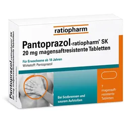 Pantoprazol-ratiopharm® SK 20 mg bei Sodbrennen 7 St