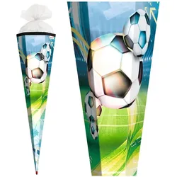 Roth, Schultüte, Schultte "Fuáball", eckig, 850 mm (85 cm, 1x)