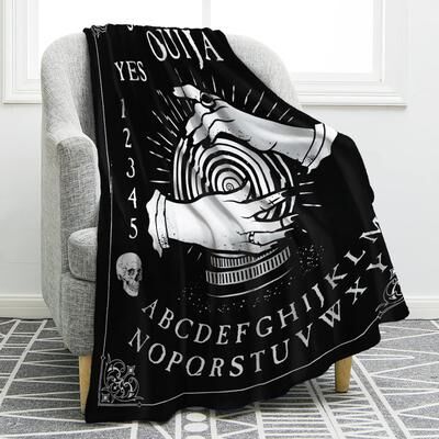 Shop Station Ouija Board Blanket Soft Gothic Throw Blanket For Witchy Home Decor & Halloween Comfort c 27.56 39.37 In