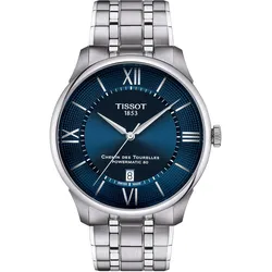Tissot T1394071104800 Herrenuhr Automatik Chemin des Tourelles 42 mm Blau