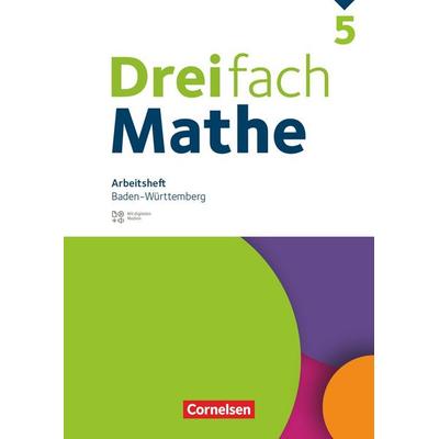 Dreifach Mathe 5. Schuljahr. Baden-Württemberg - Arbeitsheft mit Medien und Lösungen, Taschenbuch von Christina Tippel,Mesut Yurt,Hanno Wieczorek,