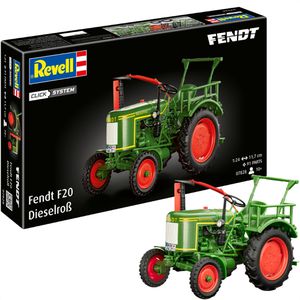Revell Modellbausatz Fendt F20 Dieselroß Tractor Click-System, 91 Teile, Level 2, ab 10 Jahre, Maßstab 1:24