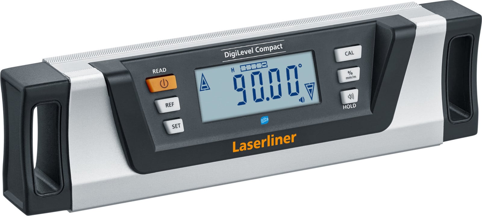 Laserliner DigiLevel Compact waterpas, zwart, metalen behuizing, nauwkeurigheid 0,5 mm/m
