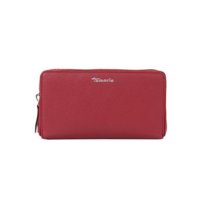 Geldbörse TAMARIS "Geldbörse TAS Amanda", Herren, rot (rot 600), Obermaterial: 100% Rindsleder Leather cow., Kleinlederwaren