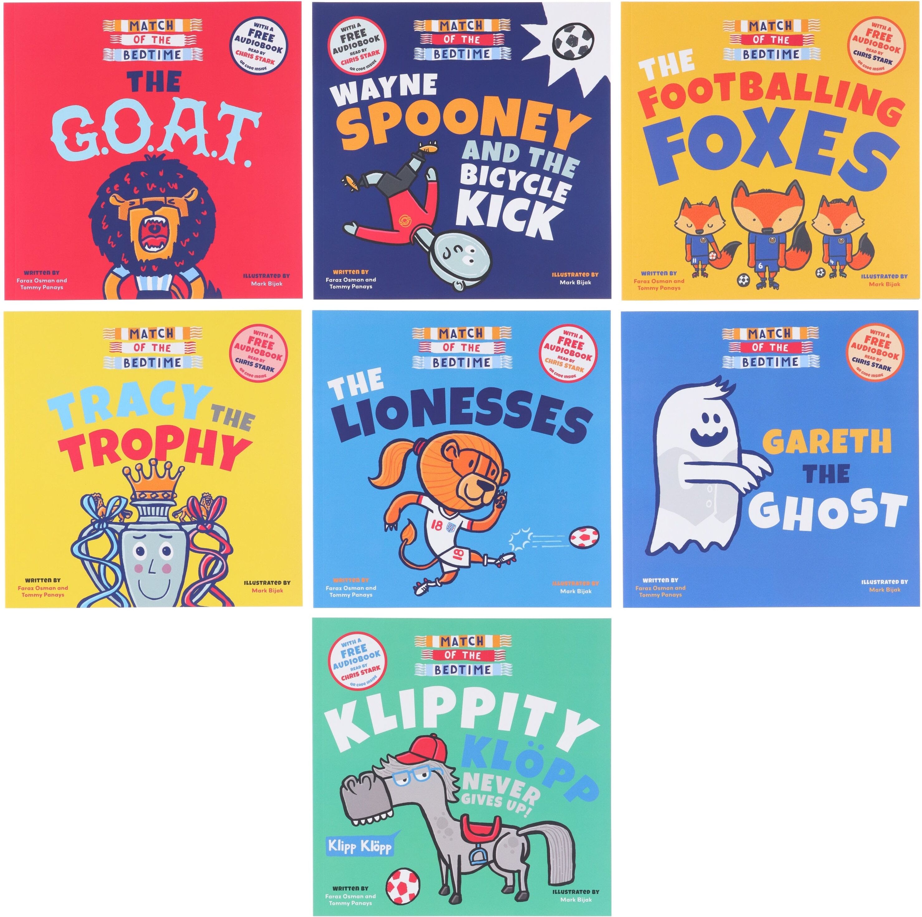 Match of the Bedtime Collection by Faraz Osman & Tommy Panays 7 Books Set - Ages 5+ - Paperback (With A Free Audiobook) Sweet Cherry Publishing