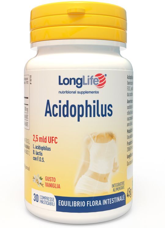 LONGLIFE Srl LongLife, Acidophilus, 30 Compresse