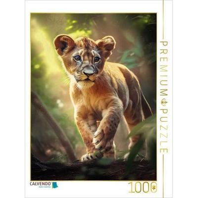CALVENDO Puzzle Löwe | 1000 Teile Lege-Größe 64x48cm Foto-Puzzle für glückliche Stunden