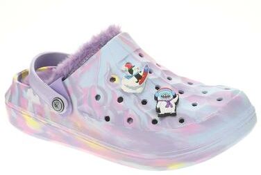 Joybees Varsity Lined Clog - 12 Toddler Purple Slip On Medium