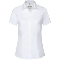 Russell Coolmax® Bluse  Kurzarm, white, XS