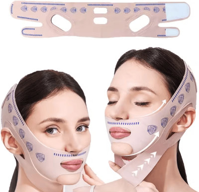 Inspire Curations Adjustable Face Sculpting Sleep Mask Breathable Facial Support Band For Jawline And Chin upgraded Style 1pcs
