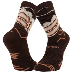 BV Sport, Unisex, Sportsocken, socken (36 - 38), Braun
