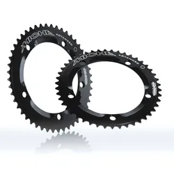Kettenblatt Miche Pista Advanced BCD 144 51 Zähne, schwarz, 1/8"