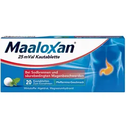 MAALOXAN 25 mVal Kautabletten 20 St