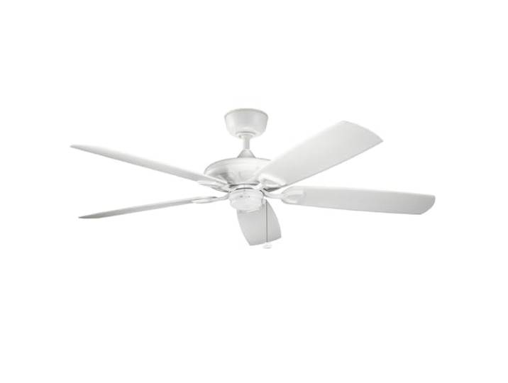 Elstead Kevlar 152 cm Deckenventilator mit Zugkette und 5 Flügeln, Mattweiß