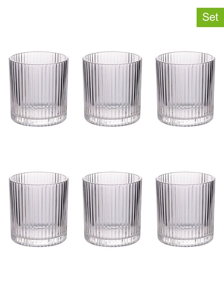 Villa d´Este 6er-Set: Gläser ''Cylinder'' - 340 ml - onesize