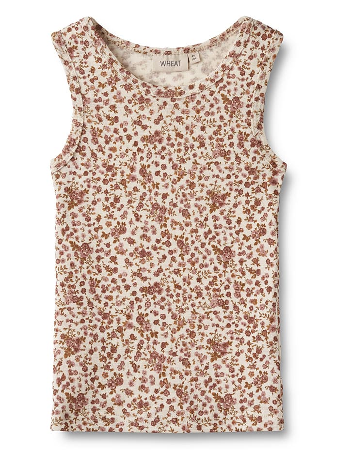 Wheat Woll-Unterhemd ''Iggy'' in Beige/ Rosa - 98