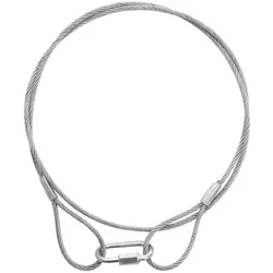 EUROLITE Stahlseil (SC) 900x3mm silber