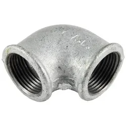 Temperguss Fitting Winkel Nr.90 verzinkt 1" 90° mit 2 IG