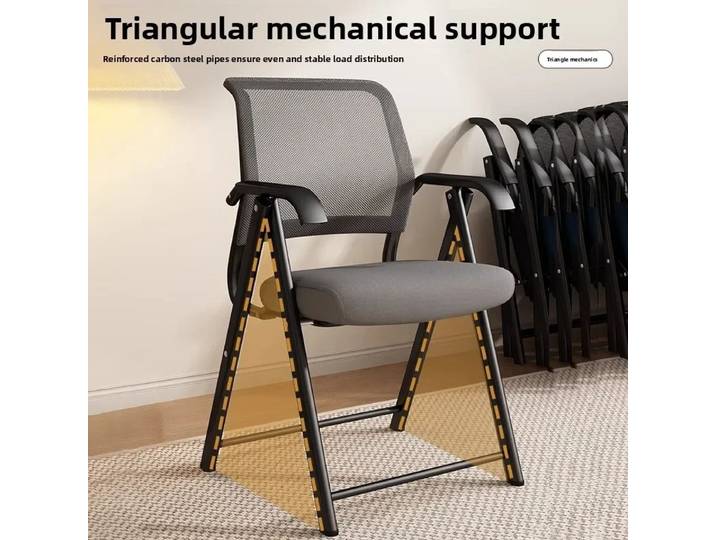 Chaise pliante exquise, chaise confortable pour la maison, chaise de bureau, chaise de conférence, chaise d'ordinateur pour dortoir et loisirs