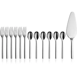 Kuchen-Set WMF NUOVA (LBH 25,30x12,50x3 cm) - silber - LBH 25,30x12,50x3 cm