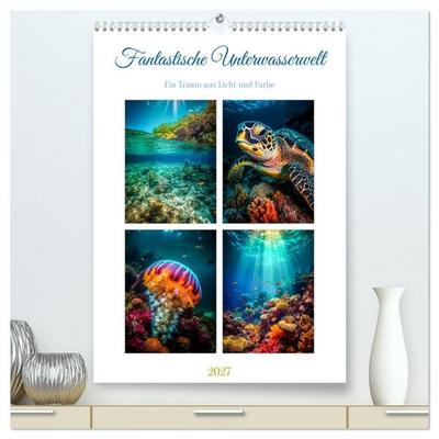 Fantastische Unterwasserwelt (hochwertiger Premium Wandkalender 2027 DIN A2 hoch), Kunstdruck in Hochglanz