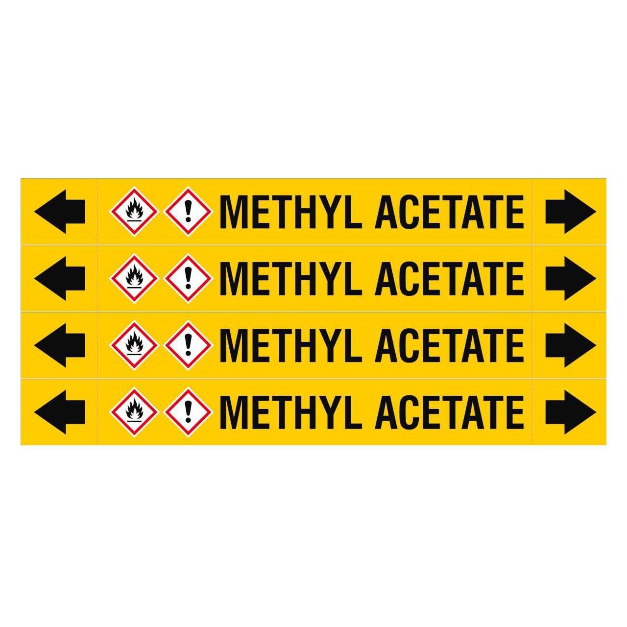 Brady ASME - Rohrmarkierer - Methyl Acetate (ASMEPM-26X230MM-METHYL ACETATE)