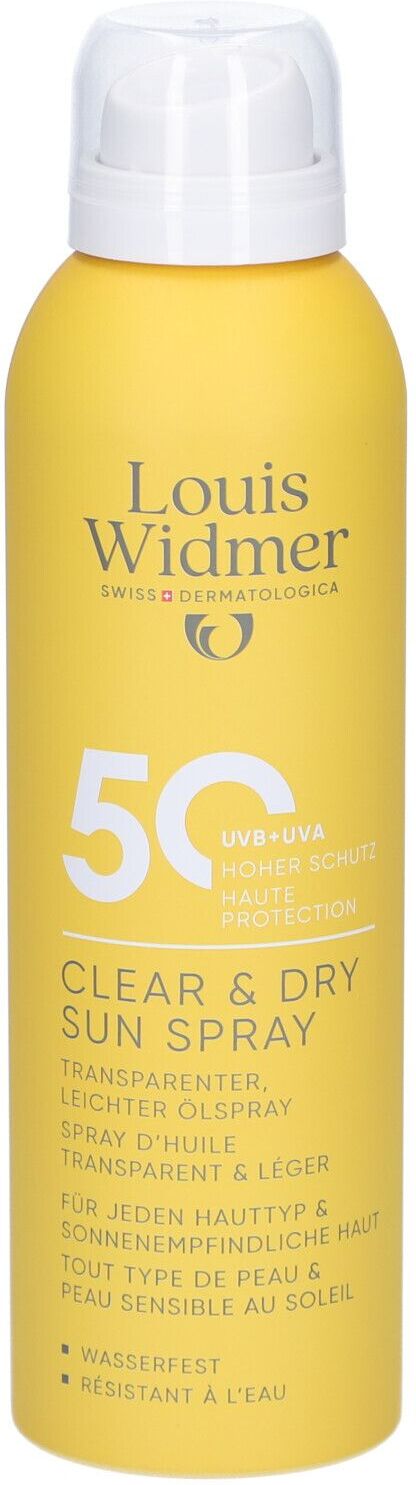Louis Widmer Widmer Sun Clear & Dry Spray UV 50 l.P. 200 ml