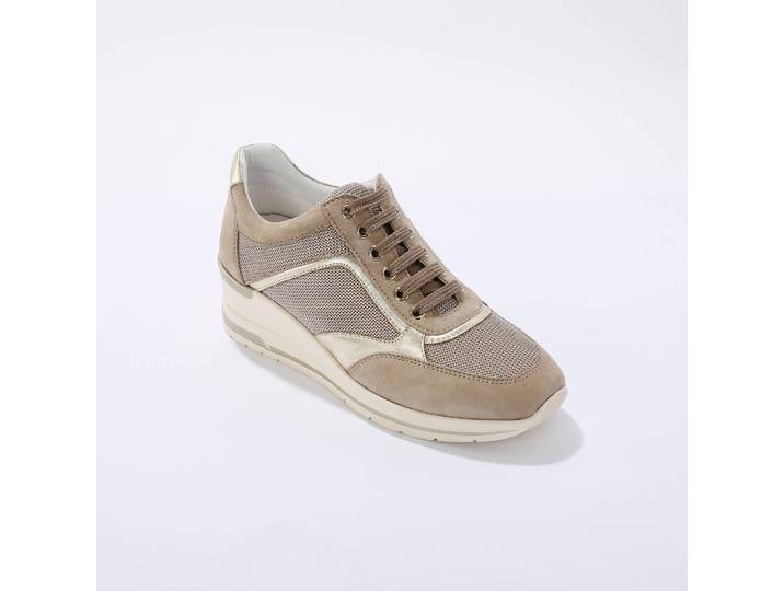 Baskets compensées en cuir certifié LWG - Blancheporte