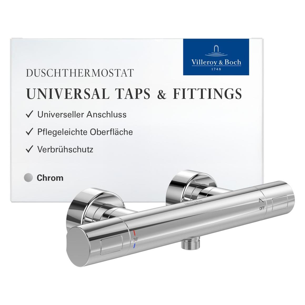 Villeroy & Boch Universal Taps & Fittings Duschthermostat für Dusche Rund (TVS00001700061)