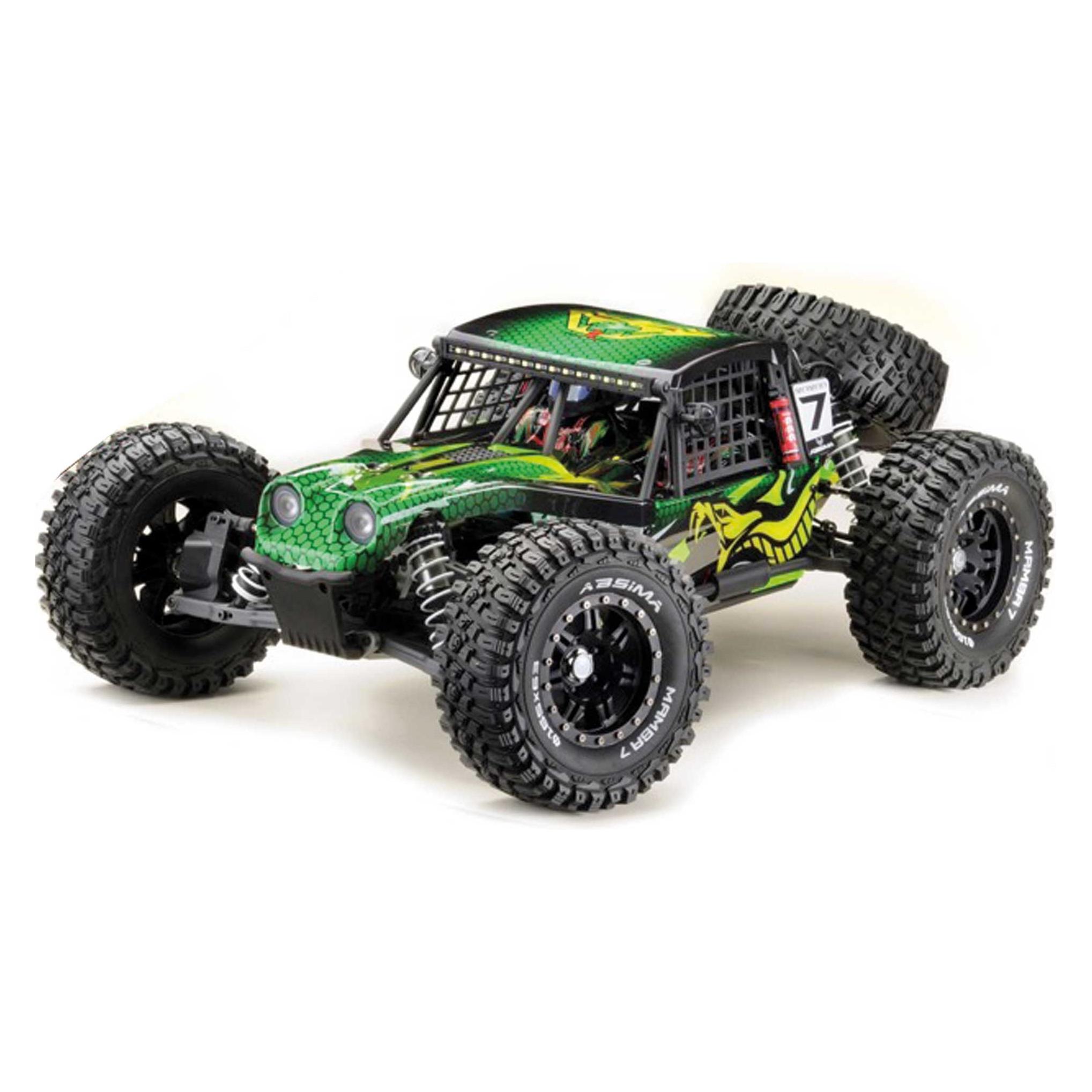 Absima rock racer "mamba 7" grün 1/7 6s bl rtr inkl. 2stk. 6200mah 11,1v lipo akkus (4140031) (RTR Ready-to-Run) (17001-Special)