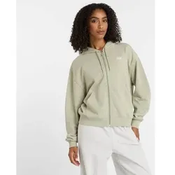 NEW BALANCE Damen Jacke Sport Essentials French Terry Full Zip, Größe XL in Grün 41501