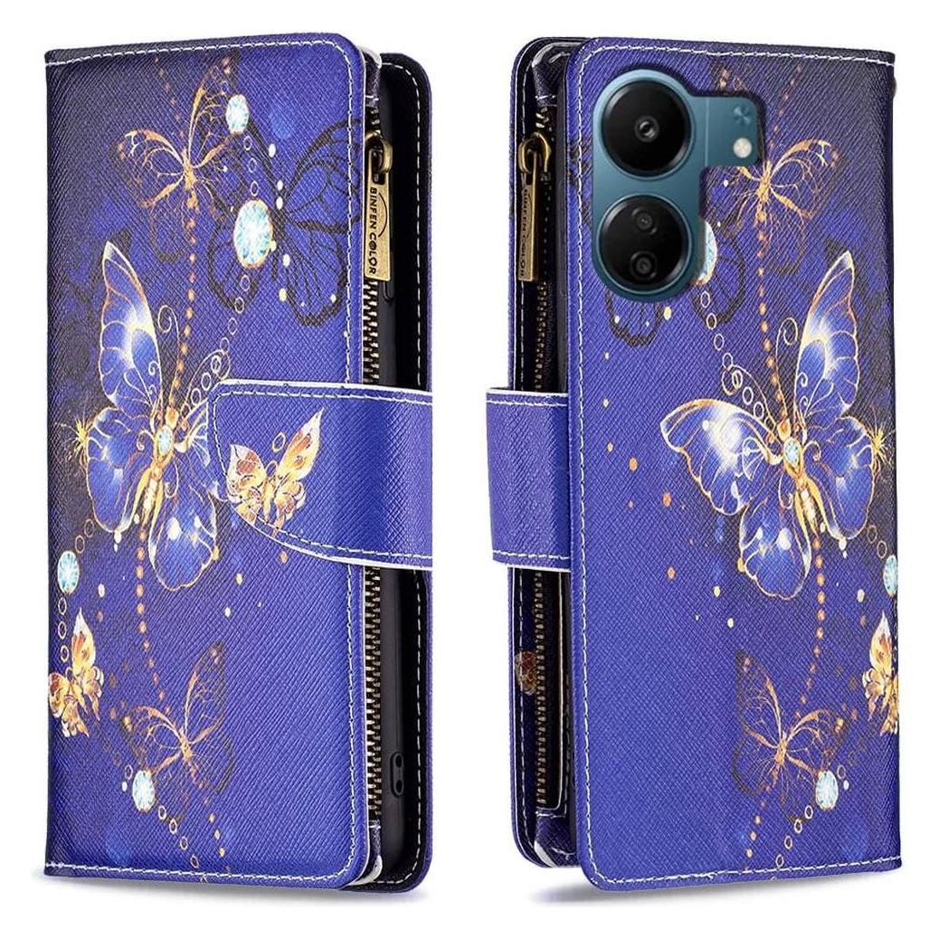 Cover-Discount Xiaomi Poco C65 / Redmi 13C - Brieftaschen Hülle Schmetterlinge (Xiaomi Poco C65, Xiaomi Redmi 13C) (EDA004797806B)