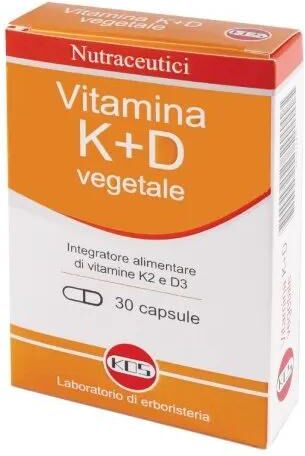 Kos Vitamina K+D Vegetale Integratore per Salute Ossa e Osteoporosi 30 Capsule