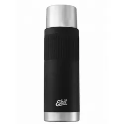 Esbit Edelstahl Isolierflasche mit Manschette 1000ml schwarz