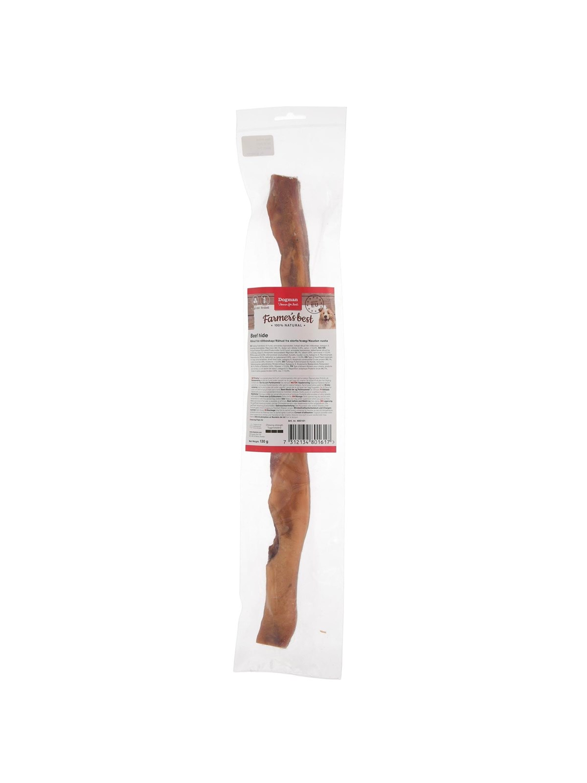 Dogman Farmer's Best Naturbelassene Rinderhaut Hundesnacks 130g