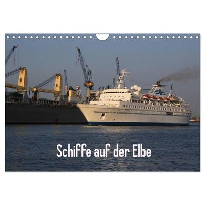 Schiffe auf der Elbe (Wandkalender 2027 DIN A4 quer), CALVENDO Monatskalender