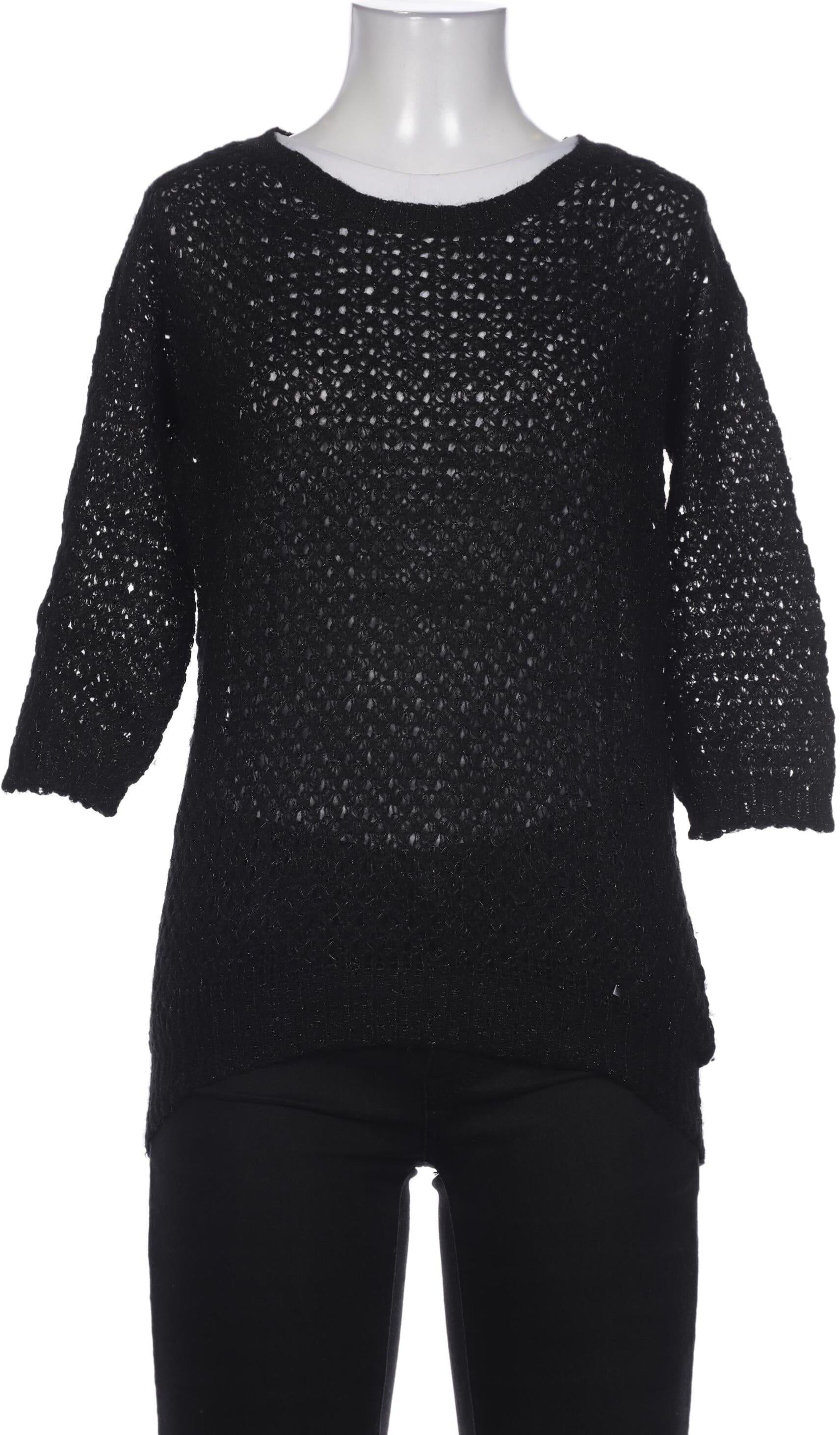 NAF NAF Damen Pullover, Schwarz, Gr. XS, Wolle / Synthetik - Second Hand